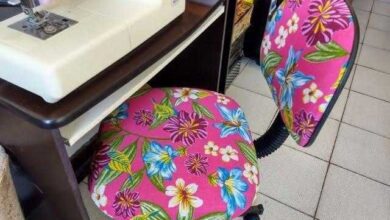 Aprenda a Forrar ou Customizar Cadeira com Chita