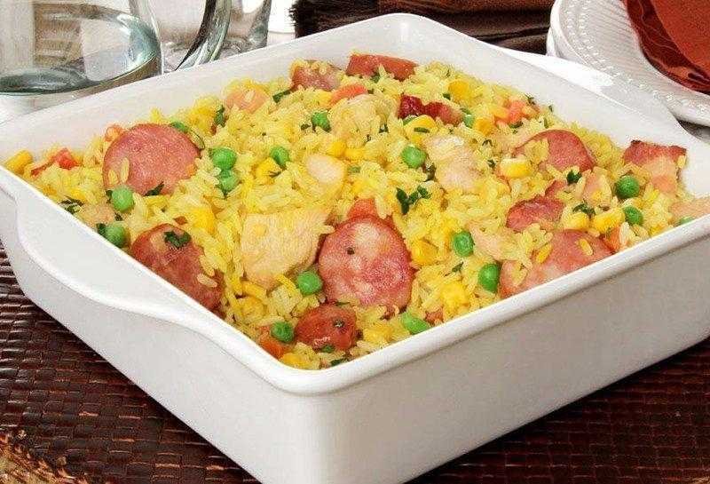 Arroz caipira com frango, calabresa e legumes 20