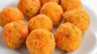 Bolinho de bacalhau sequinho e delicioso