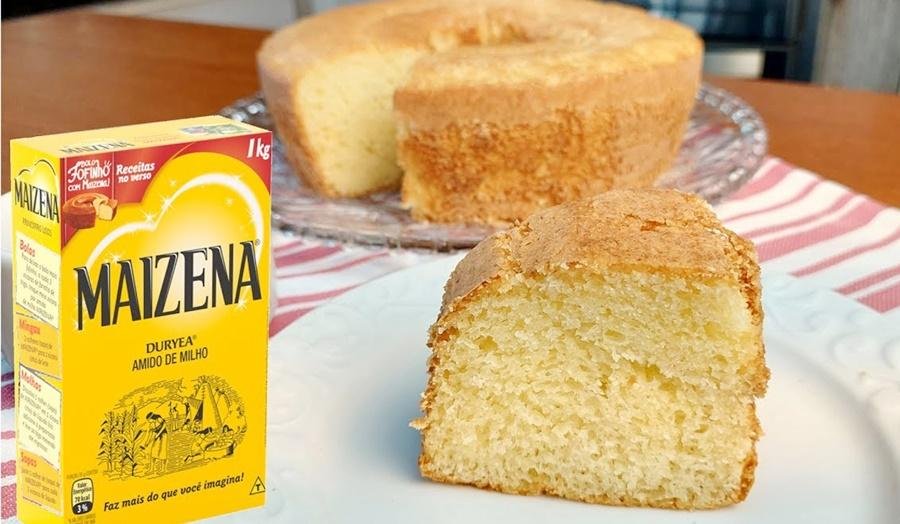 Bolo de Fubá com maizena da vovó