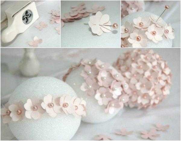 Como fazer enfeites com bolinhas de isopor