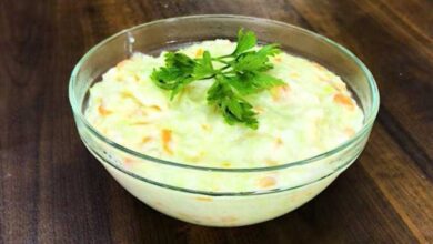 Creme de repolho delicioso e rápido de fazer