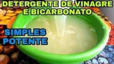 Detergente Caseiro de Vinagre e Bicarbonato