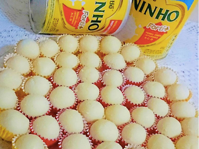 Docinho de leite ninho que não vai ao forno