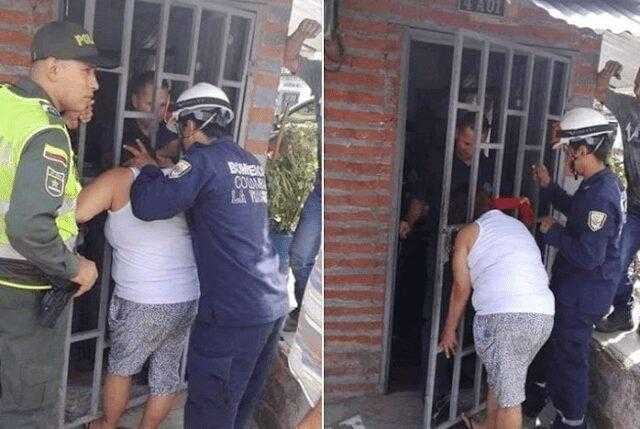 Fofoqueira fica presa ao olhar dentro da casa da vizinha d