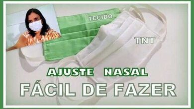 Mascara de Proteção de TNT Com Ajuste