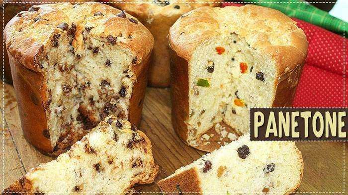 Panetone e chocotone caseiro