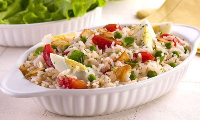 Receita de Salada de Arroz Deliciosa