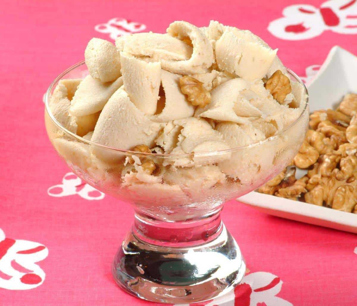 sorvete de nozes caseiro