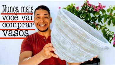 Técnica e Macete para Fazer Vasos de Cimento Perfeitos