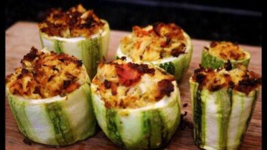 Tem abobrinha na geladeira? Faça esse copinho recheado de abobrinha delicioso
