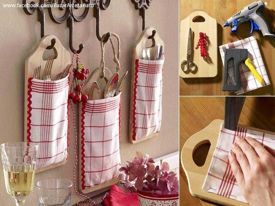 Artesanato com utensílios de cozinha