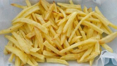 Batata frita sem nenhuma gota de óleo d