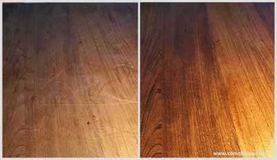 Como limpar madeira encerada. Como limpar madeira encerada.