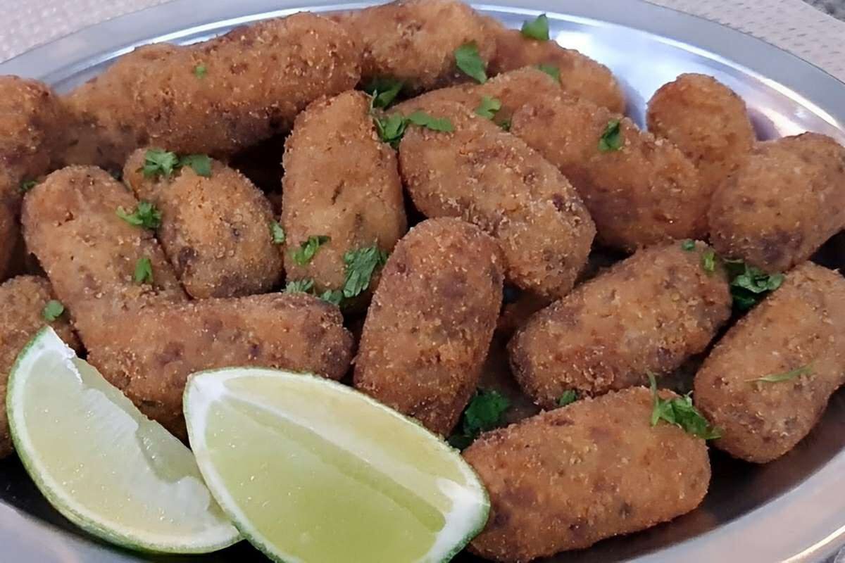 Croquete de carne moída saboroso e fácil de fazer