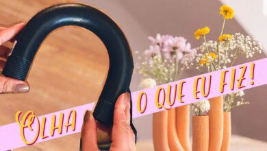 Decoração - Fiz um vaso lindo com essas peças de PVC!