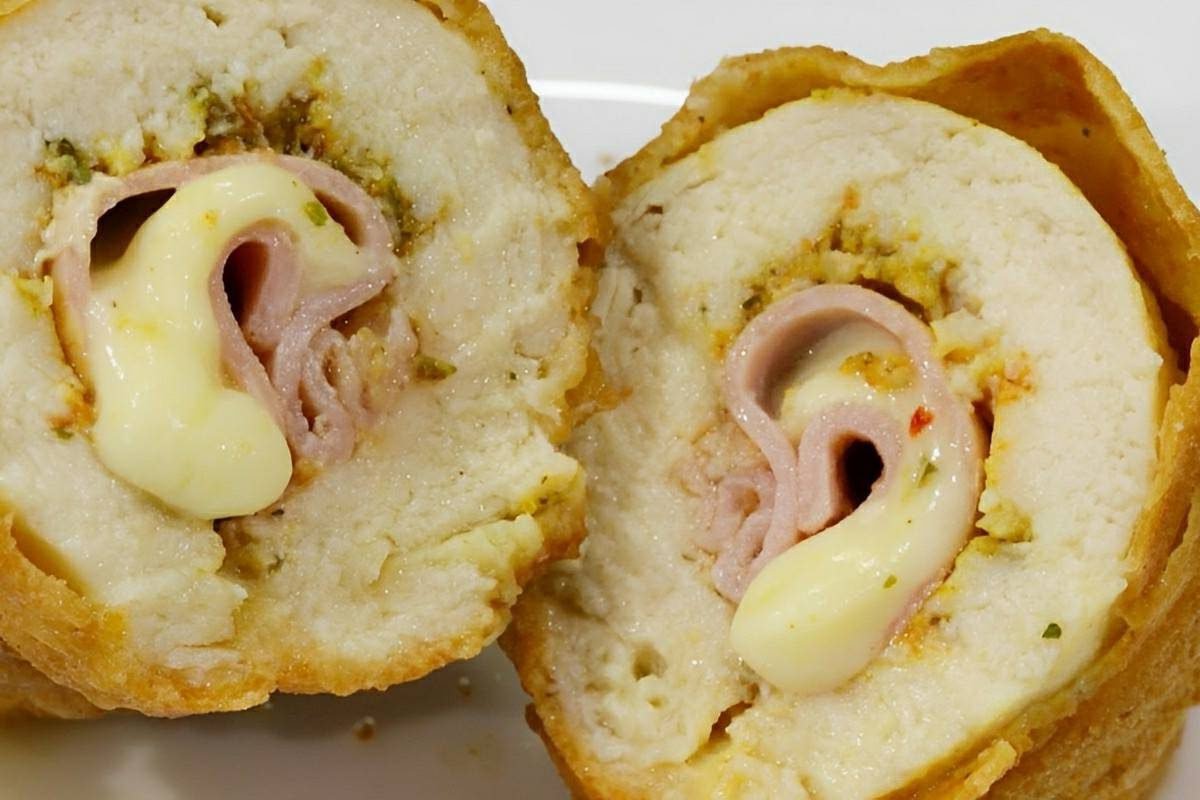Frango recheado com presunto e queijo uma receita econômica e deliciosa para o dia a dia