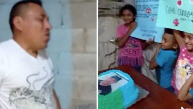 Homem humilde chora ao ganhar o primeiro bolo de aniversário de sua vida