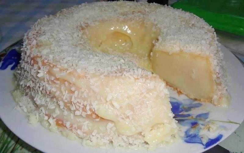 Receita de bolo com leite de coco