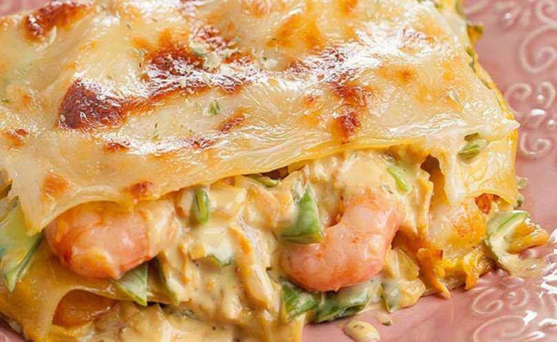Receita de Lasanha de Camarão