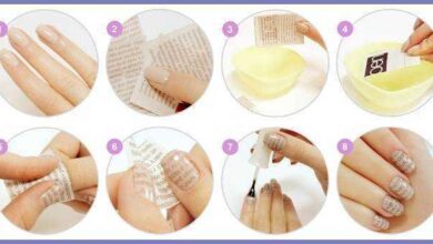 Tutorial unhas de jornal com rosas