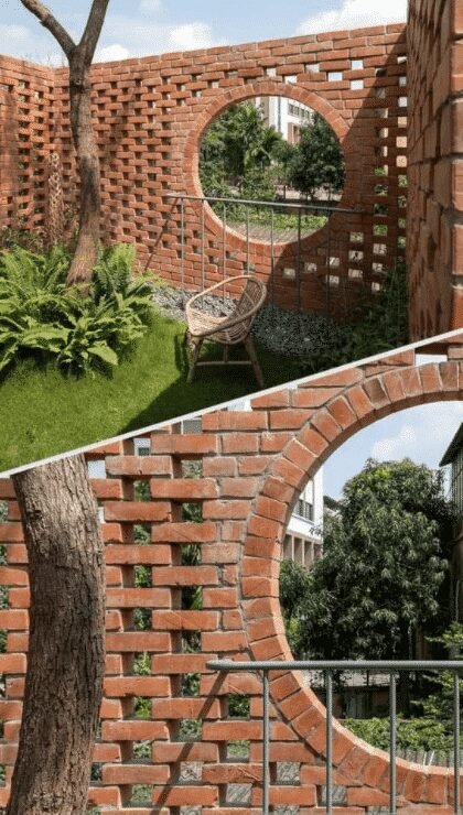 Ideias de Muros feitos com tijolinho