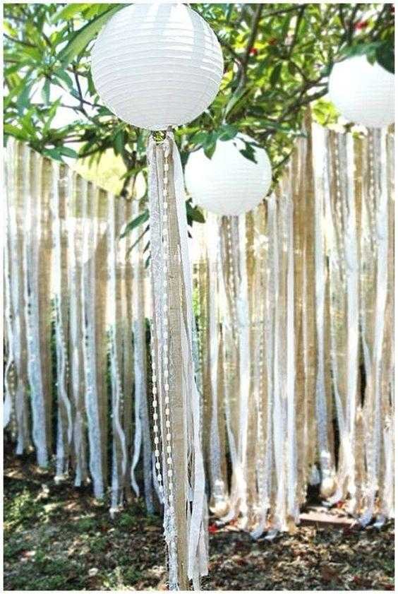 decoração de festa com lanterna de papel de arroz