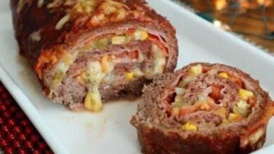 Rocambole de Carne Moída com Mandioca - confira