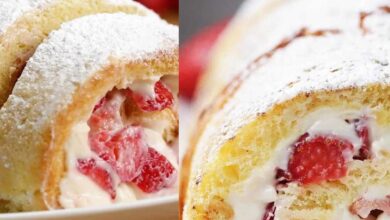 1595083660 Rocambole de Ninho com Morango