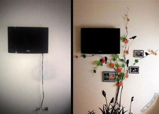 como esconder fios elétricos na parede