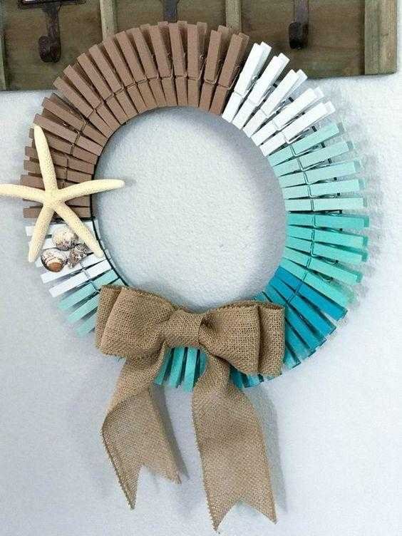 linda guirlanda de madeira