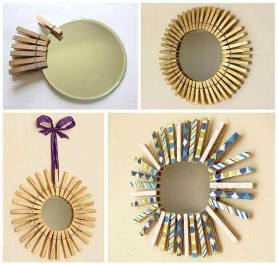 linda guirlanda de madeira