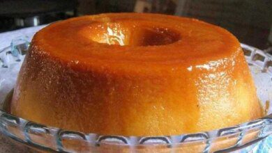 Receita de Pudim de Pão Diet