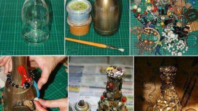 garrafa de vidro reciclada