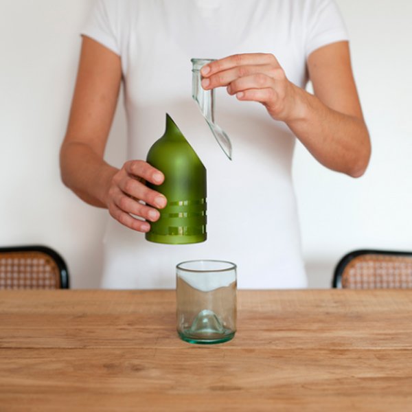 garrafa de vidro cortada como fazer