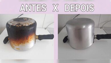 Dica para limpar panela queimada de gordura e deixá-la como nova