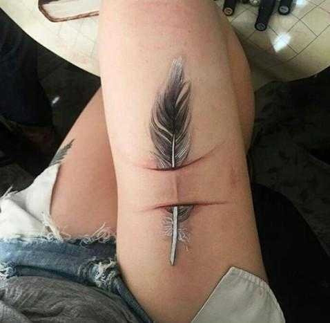 11 Tatuagens que transformam cicatrizes indesejadas em arte kl 2