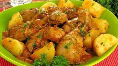 Receita de frango com molho e batata s