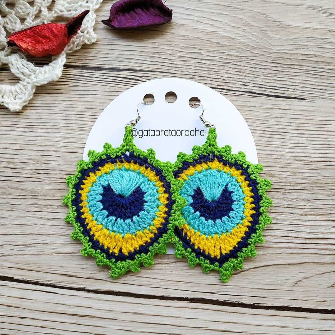 Brincos de Croche Modelos com passo a passo e Graficos