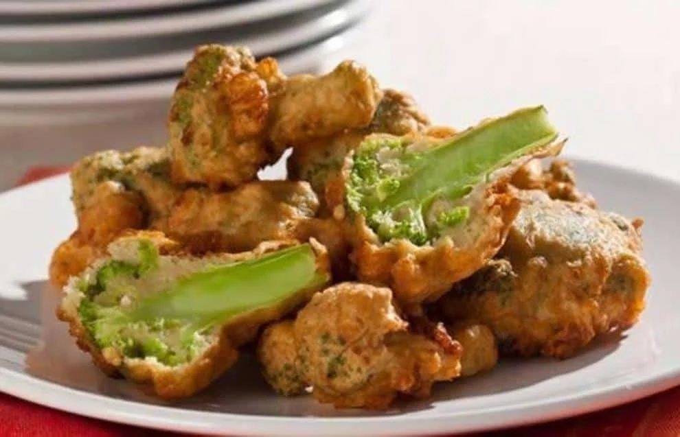 Brocolis empanado frito Bau das RECEITAS