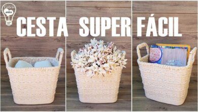 Cesto Organizador de Plástico Fácil de Fazer