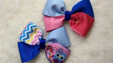 Como fazer laço simples com fita de gorgurão