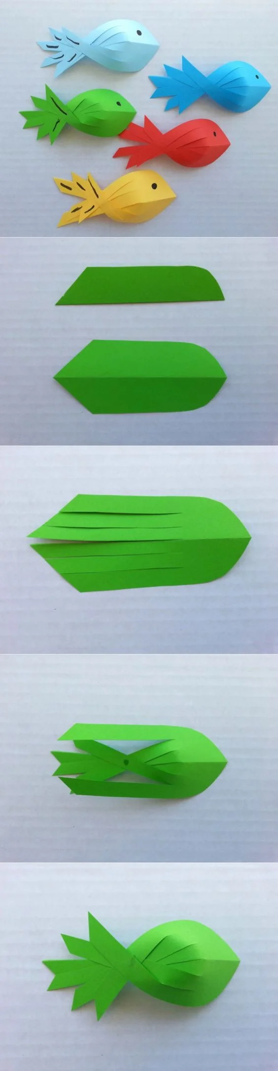 Peixinhos de Papel para Decoração passo a passo