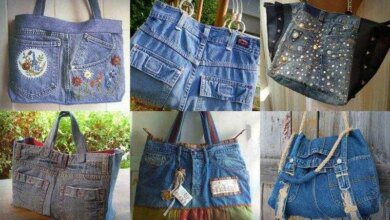 Como transformar um jeans usado em bolsa