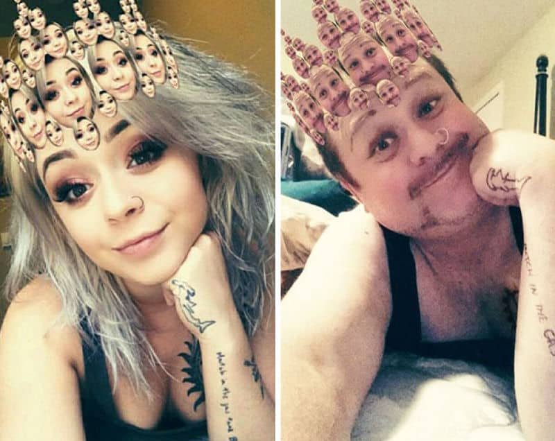 Pais recriam selfies da filha e fazem sucesso na net