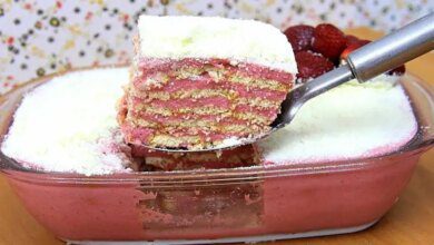 Pavê Cremoso De Morango Delicioso