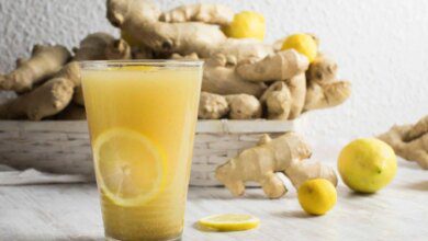 Suco de gengibre e limão para emagrecer